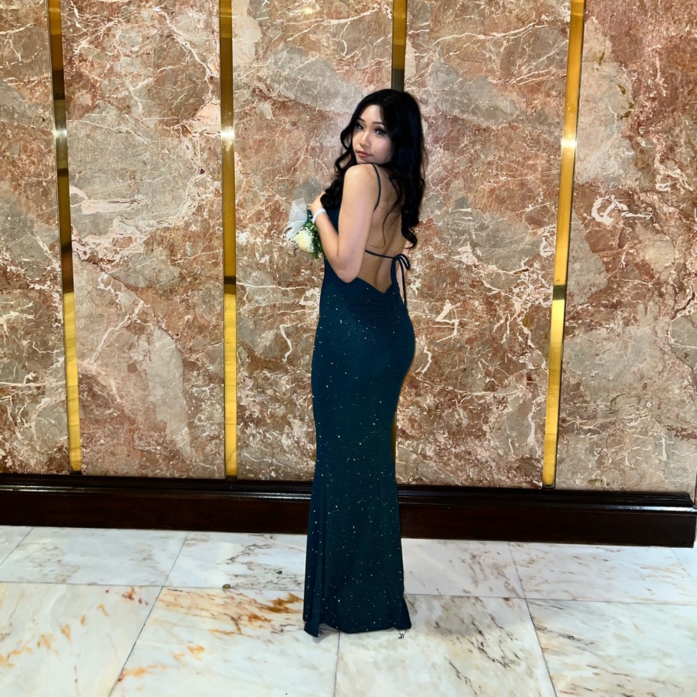 windsor prom dress hunter green